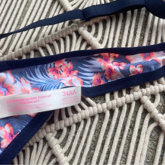 PINK Victoria’s Secret Tropical Flower Print Bra Size 34AA - Picture 2 of 4